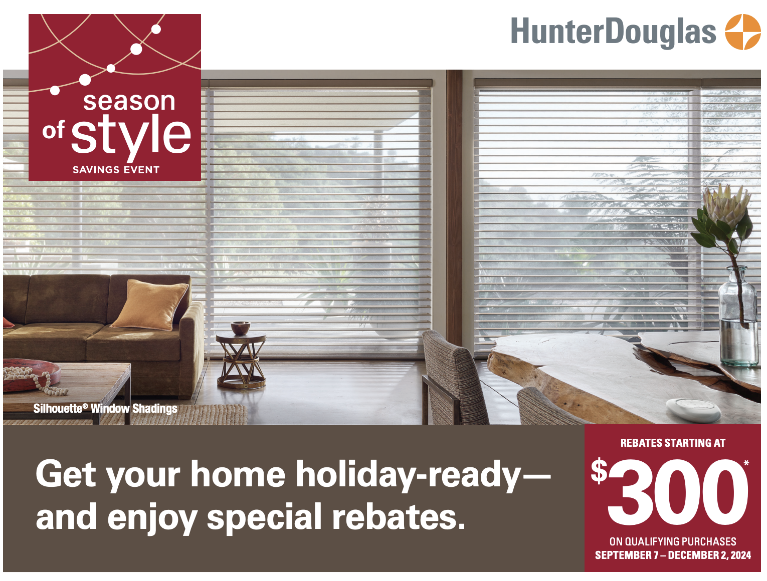 Hunter Douglas Year End Promotion